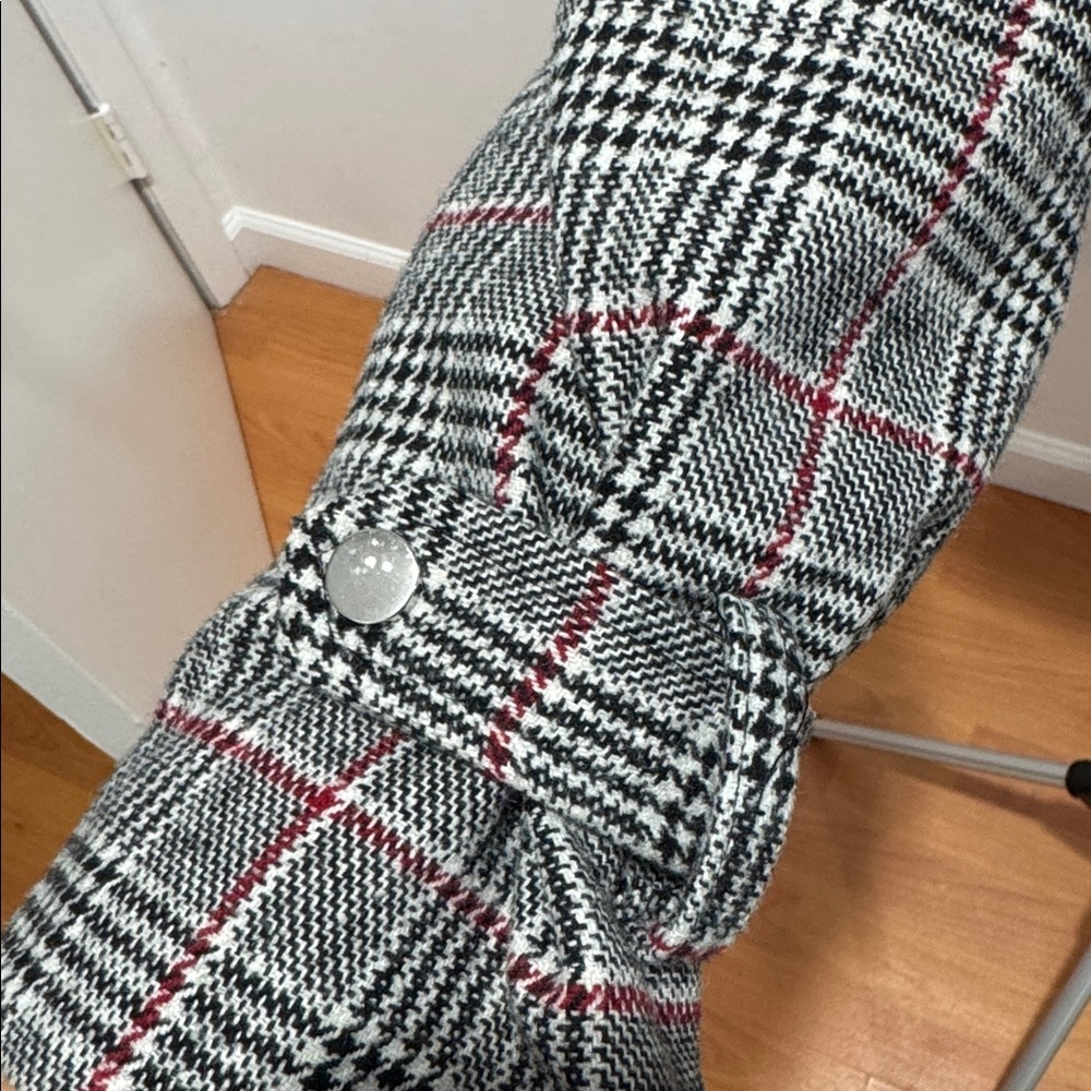 Plaid Cropped Jacket - image 4